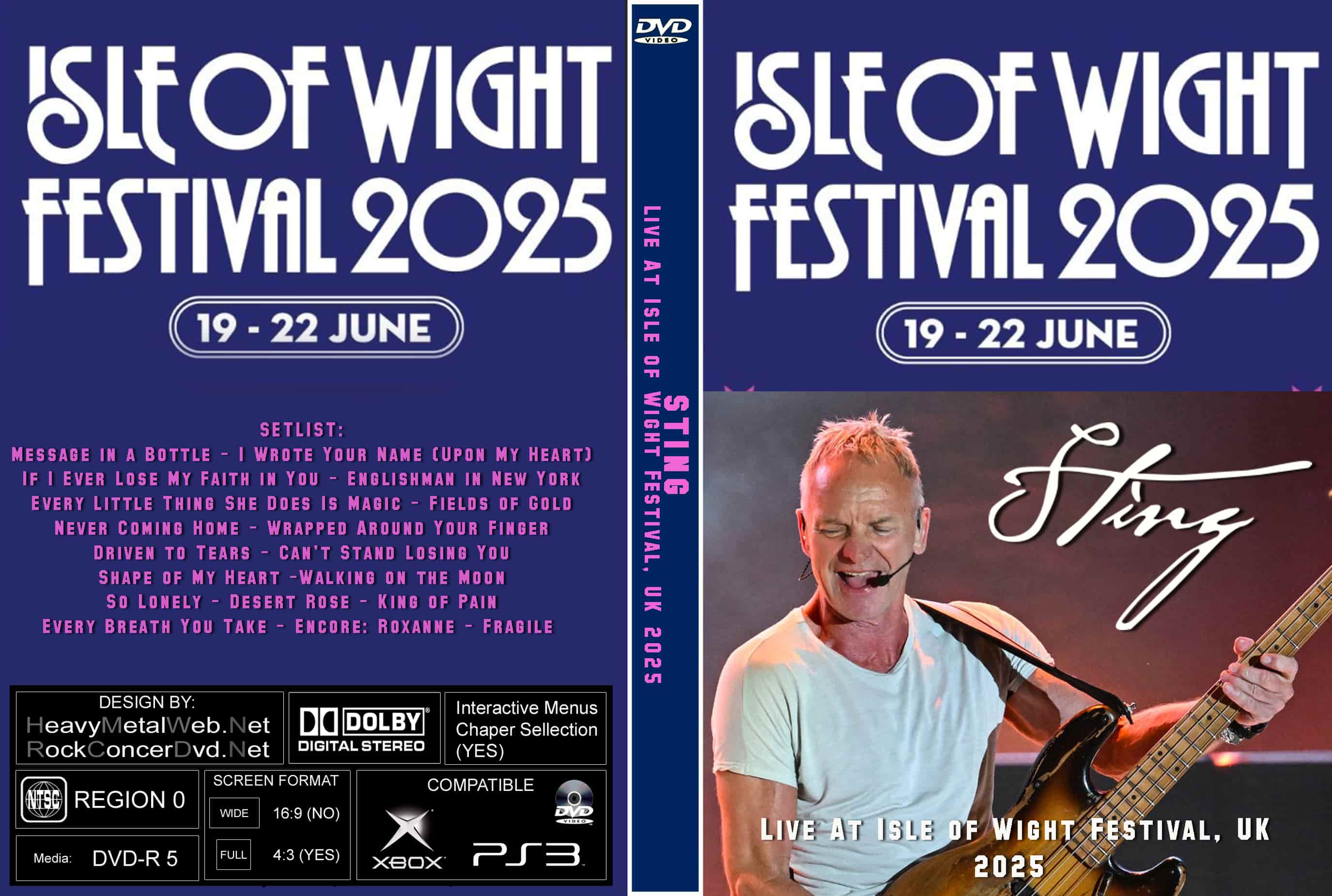STING Live At Isle of Wight Festival, UK 2025 DVD