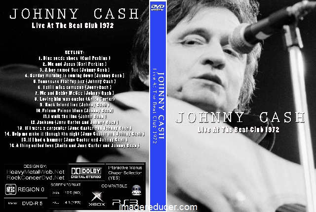 JOHNNY CASH Live At The Beat Club 1972 DVD