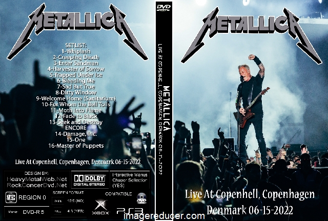 Menos que A nueve Lavandería a monedas Bands M :: Metallica :: 2018-2022 Tour :: METALLICA Live At Copenhell,  Copenhagen, Denmark 06-15-2022 (2 DVDs) - The Best Source For Rare Concerts  on DVD